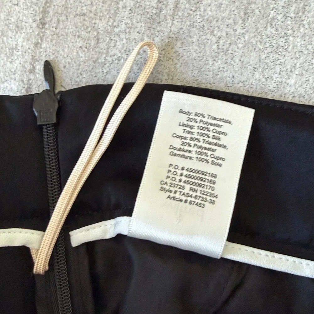 Aritzia Wilfred silky black with white stripe pants size 00 - Picture 5 of 8